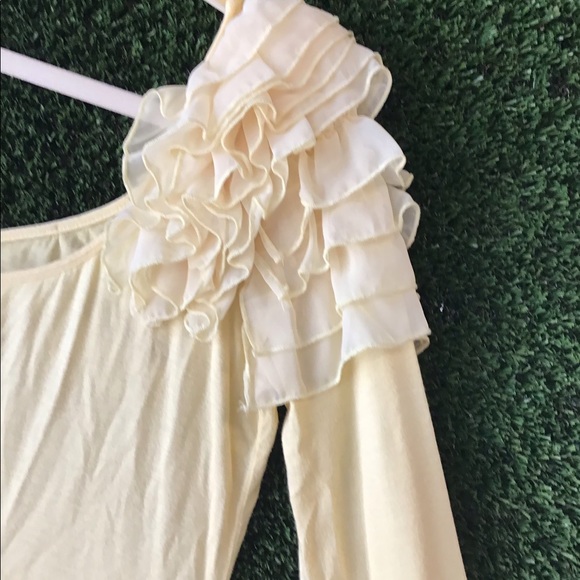 Yellow One sleeve Top - Picture 7 of 8